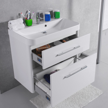 Тумба навісна Fancy Marble Devon 80 з умивальником Carla 800C