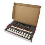 Коллектор PLM 1'x3/4' 10 выходов с термоклапанами и расходомерами PBMF110