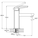 Змішувач для умивальника G-lauf LOF1- A033