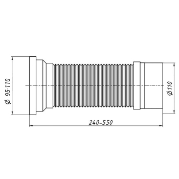 Гофротруба PLM PM 42 GY 10 02