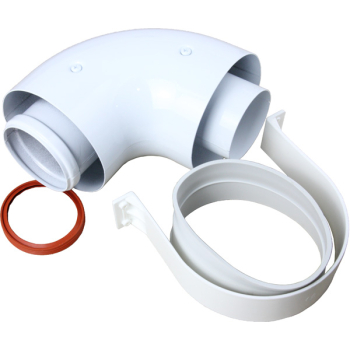 Коліно коаксіальне Biasi 90, ф 60/100 10999.0152.0/0 CE.00.34 H