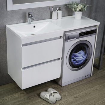 Тумба навісна Fancy Marble Jamaica з умивальником Amelia 1250L арт.0712301