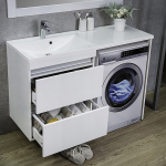 Тумба навісна Fancy Marble Jamaica з умивальником Amelia 1250L арт.0712301