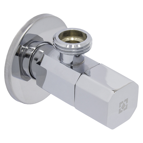 Кран кутовий з керамічним запірним елементом Raftec PN10 ЗЗ 1/2 'x1/2'