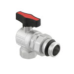 Кран шаровый с американкой угловой Raftec GOLD PN50 ВН 1' GRDA03