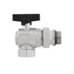 Кран шаровый с американкой угловой Raftec GOLD PN50 ВН 1' GRDA03