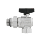 Кран шаровый с американкой угловой Raftec GOLD PN50 ВН 1' GRDA03