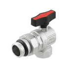 Кран шаровый с американкой угловой Raftec GOLD PN50 ВН 1' GRDA03