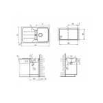 Мийка для кухні TEKA SIMPLA 45-В TG 860x500 Сірий металік