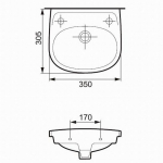 Умывальник Cersanit EKO 35