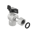 Кран угловой с накидной гайкой Raftec PN40 ВВ 1/2' бабочка