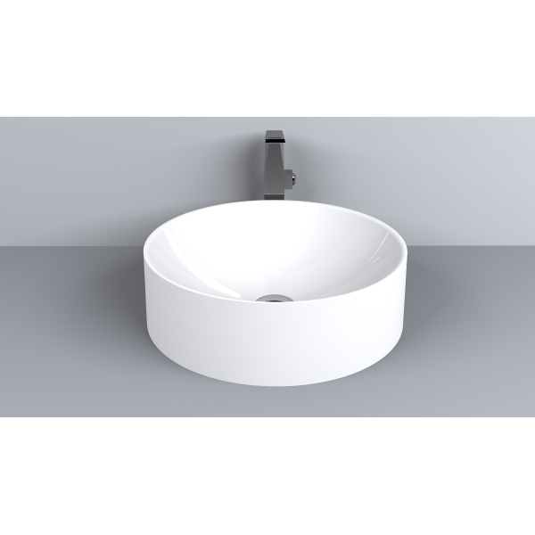 Умывальник Miraggio ELLEL 450x450 накладной белый глянец