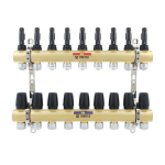 Колектор з витратомірами Raftec 1'х9