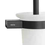 Йоржик настінний VENTA V250B матове скло чорний