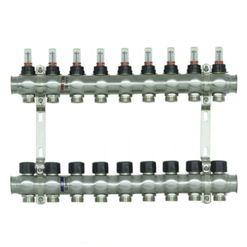 Колектор з витратомірами Raftec 1'х9