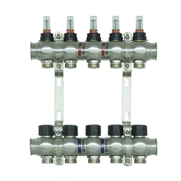 Коллектор с расходомерами Raftec 1'х5