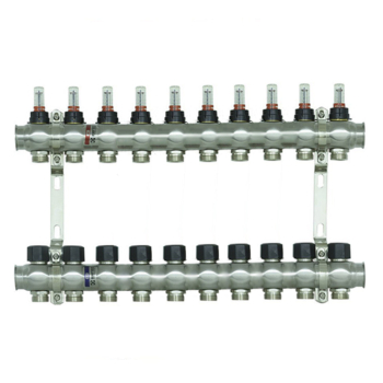 Колектор з витратомірами Raftec 1'х10