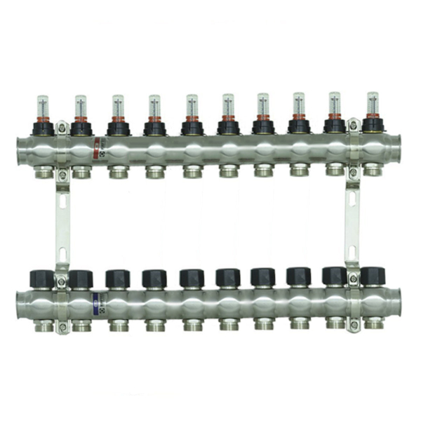 Колектор з витратомірами Raftec 1'х10