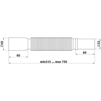 Гнучка труба Ani Plast K 304 32х40 мм