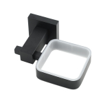 Стакан настінний VENTA матовое скло V330B чорний