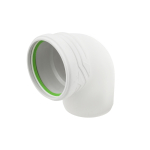 Колено внутреннее безшумное ASG S-LINE ф 110мм x87°