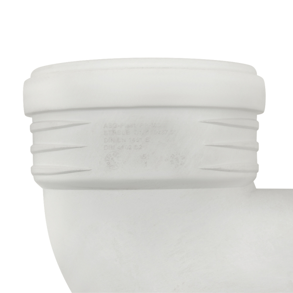 Колено внутреннее безшумное ASG S-LINE ф 110мм x87°