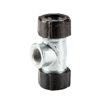 GEBO QUICK QT зажимной тройник с резьбой DN20 24.6-27.3мм x3/4' x24.6-27.3мм