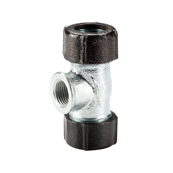 GEBO QUICK QT зажимной тройник с резьбой DN20 24.6-27.3мм x3/4' x24.6-27.3мм