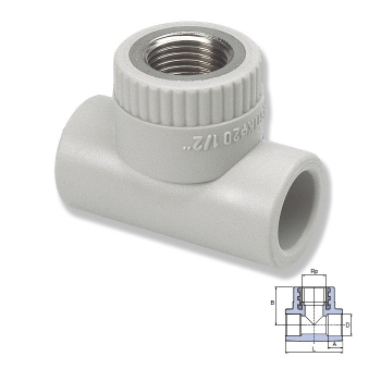 Трійник рівний Ekoplastik 25х3 / 4 'STKI02525X