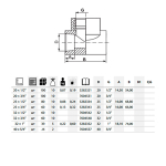 Трійник PPR ASG  20мм ВВ 1/2' 1415282321