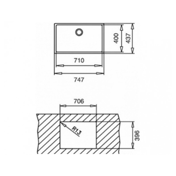 Мийка для кухні TEKA TOP BE LINEA 71.40 R15 747x437 Нержавійка