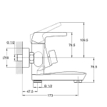 Смеситель для ванной G-lauf LEF3- A232