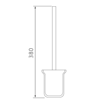 Йоржик настінний VENTA V250B матове скло чорний