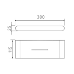 Полиця VENTA V226B чорна
