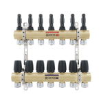 Колектор з витратомірами Raftec 1'х7