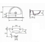 Умивальник Cersanit PRESIDENT 45
