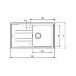 Мийка для кухні TEKA STONE 50 B-TG 1B 1D 860x510 Пісочний