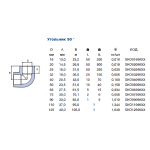 Коліно PPR Ekoplastik 90° 32 мм SKO03290XX