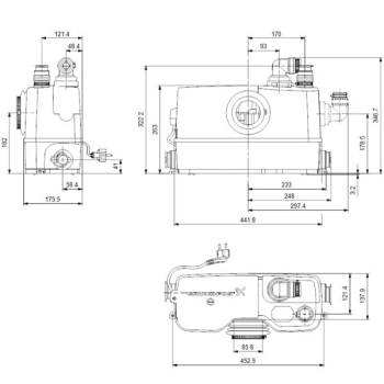 Каналізаційна станція Sololift2 WC-3