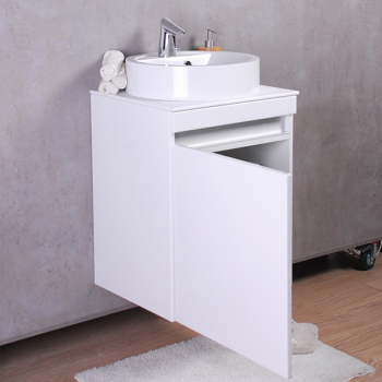 Тумба навісна Fancy Marble Sheldon 500 з умивальником Renata 430  і стільницею