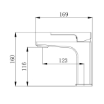 Смеситель для умывальника VENTA BS145MC