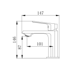 Змішувач для умивальника VENTA BT135MC