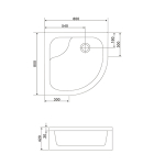 Душевая кабина Eger Tisza Mely 200x80 599-186