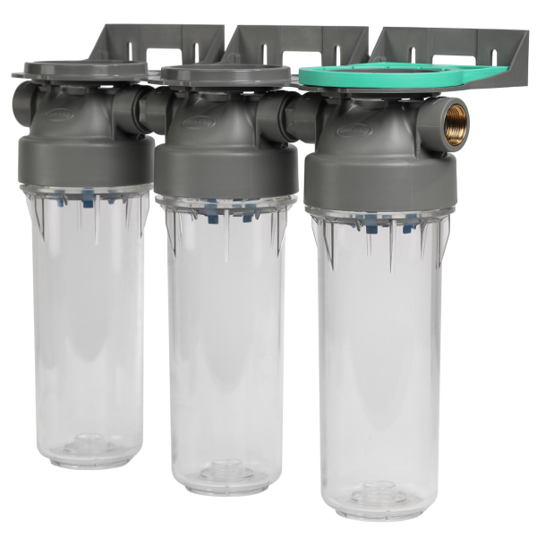 Колба механічного очищення прозора Ecosoft 2P TRIPLEX PET 3/4' 2,5'х10' 8 бар