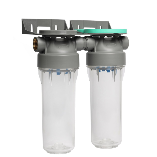 Колба механічного очищення прозора Ecosoft 2P DUPLEX PET 3/4' 2,5'х10' 8 бар