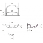 Умивальник Cersanit ARTECO 55