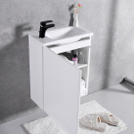 Тумба навісна Fancy Marble Rodos з умивальником Nika  і стільницею