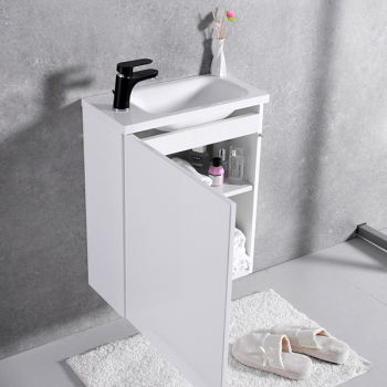 Тумба навісна Fancy Marble Rodos з умивальником Nika  і стільницею