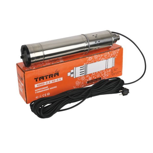 Погружной насос TATRA-line 4 QGD 2,2 - 60 0,55 kw Q.max 30л/мин.,H.max 100 m