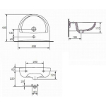 Умивальник Cersanit PRESIDENT 50